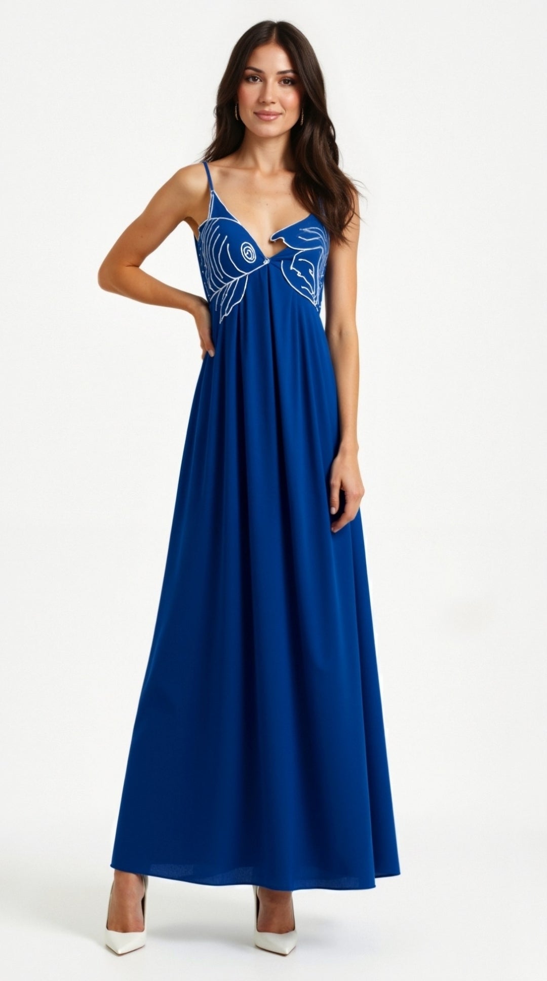 Deborah Embroidered Maxi Dress
