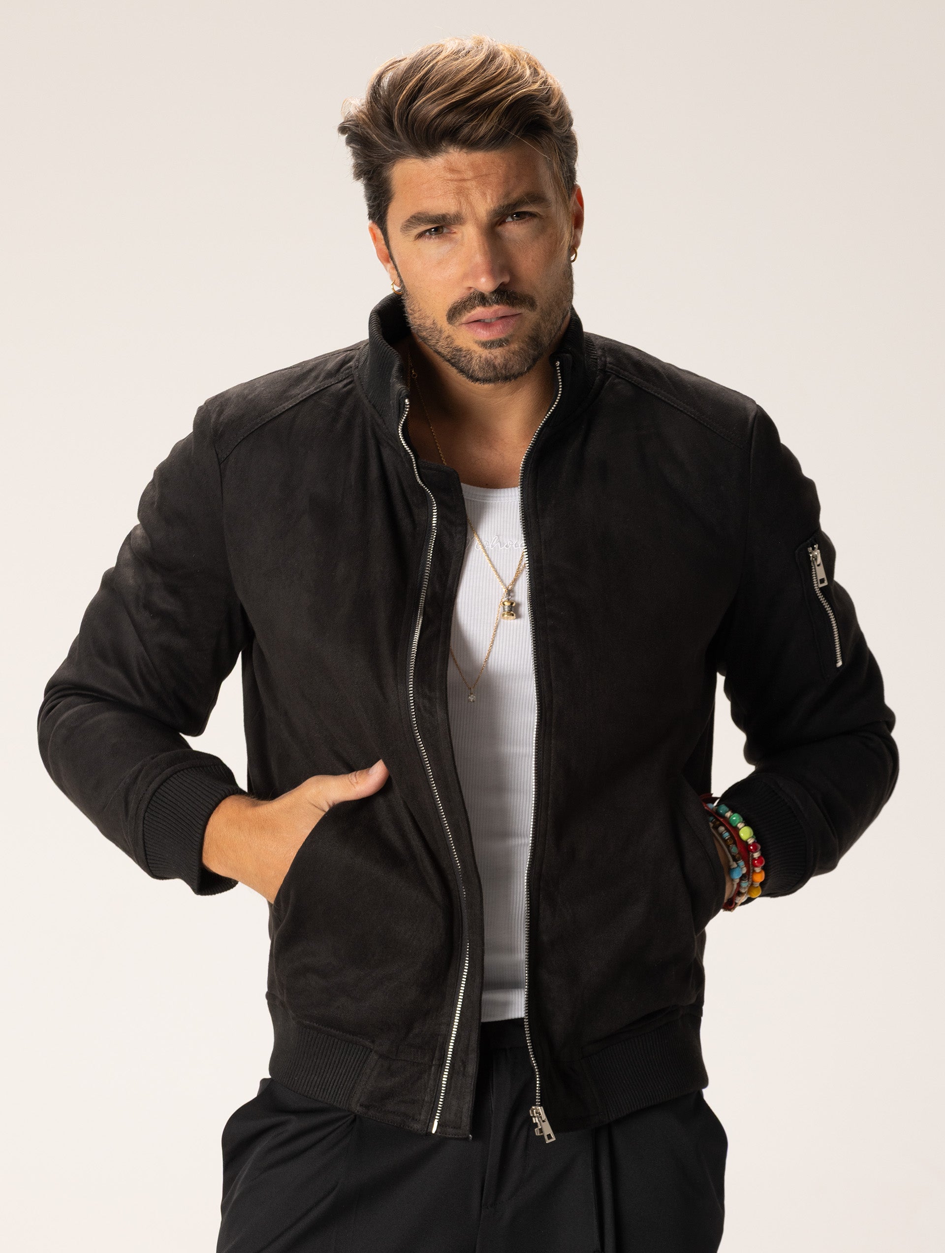 TIKUS BOMBER JACKET IN BLACK