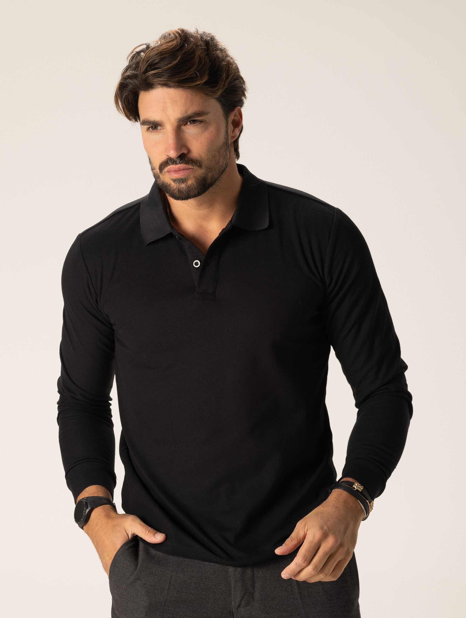 TAM POLO IN BLACK
