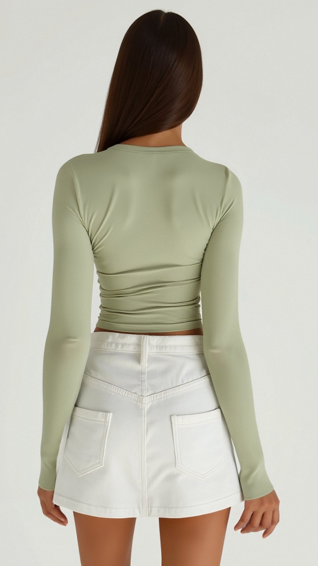 Karen Long-Sleeve Crop Top