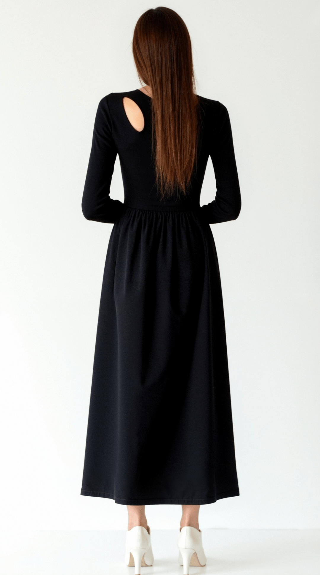 Melissa Long-Sleeve Maxi Dress