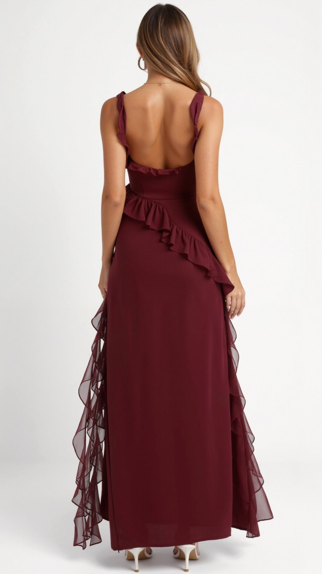 Nirova Ruffled Maxi Dress