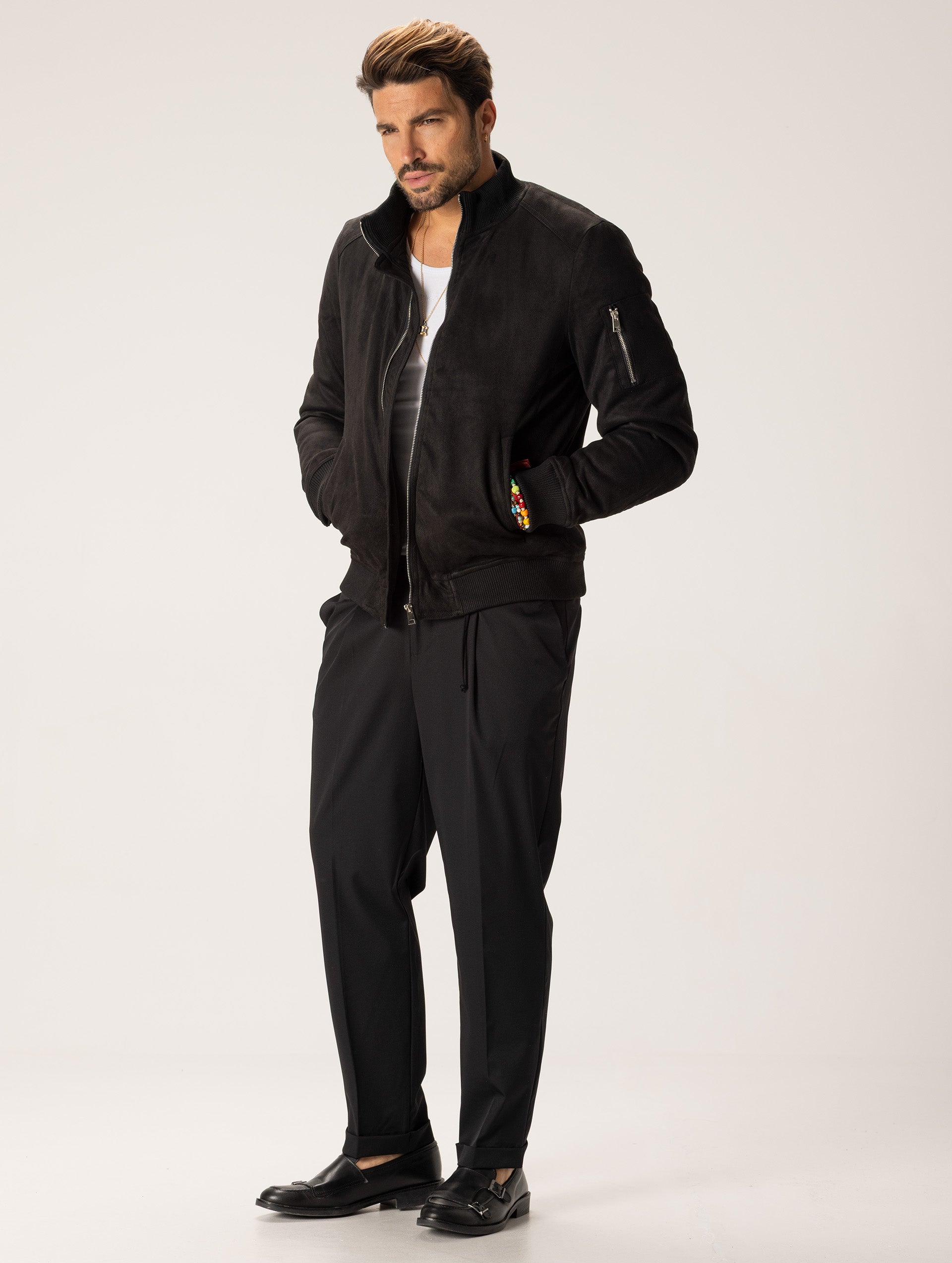 TIKUS BOMBER JACKET IN BLACK