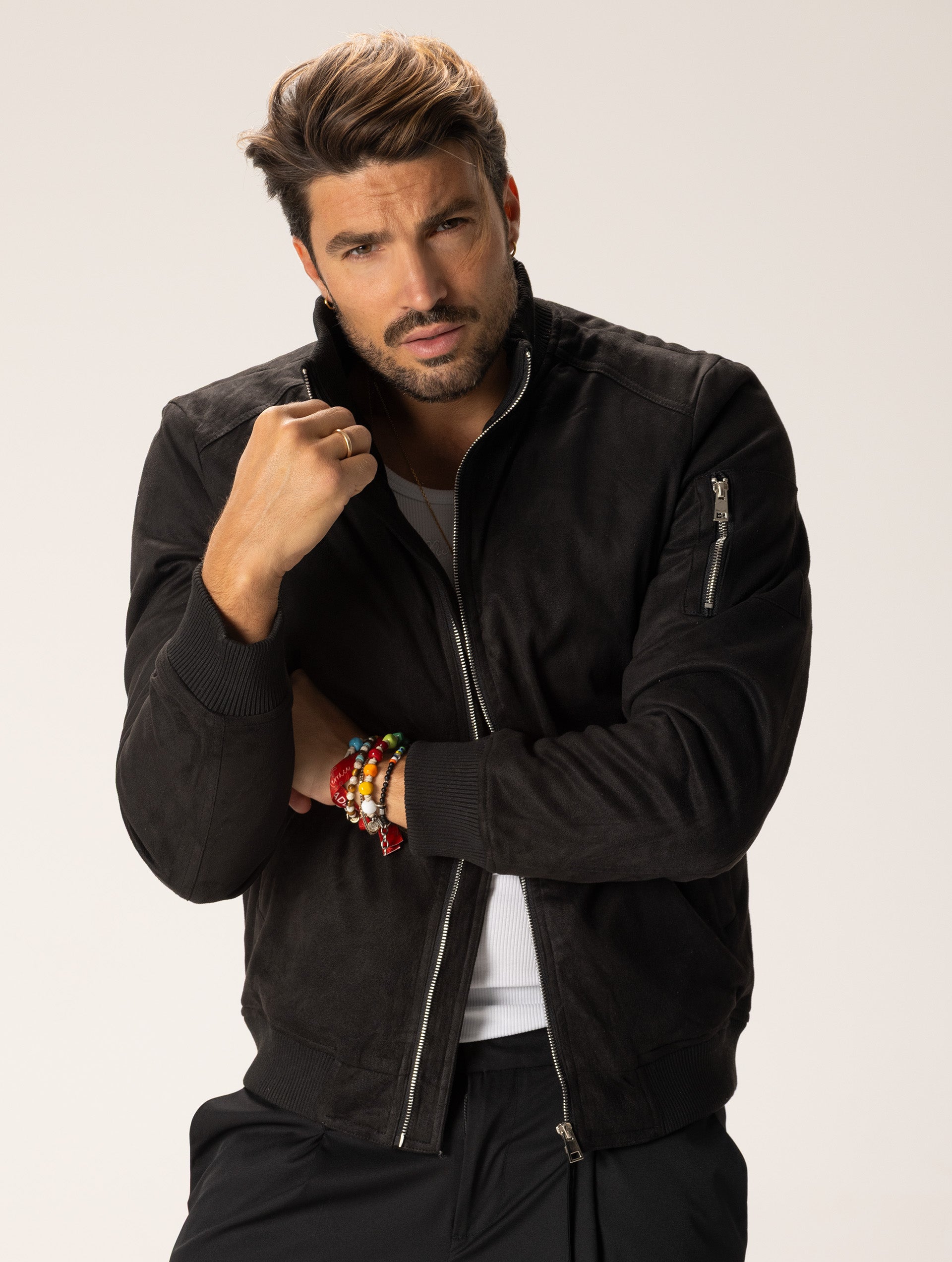 TIKUS BOMBER JACKET IN BLACK