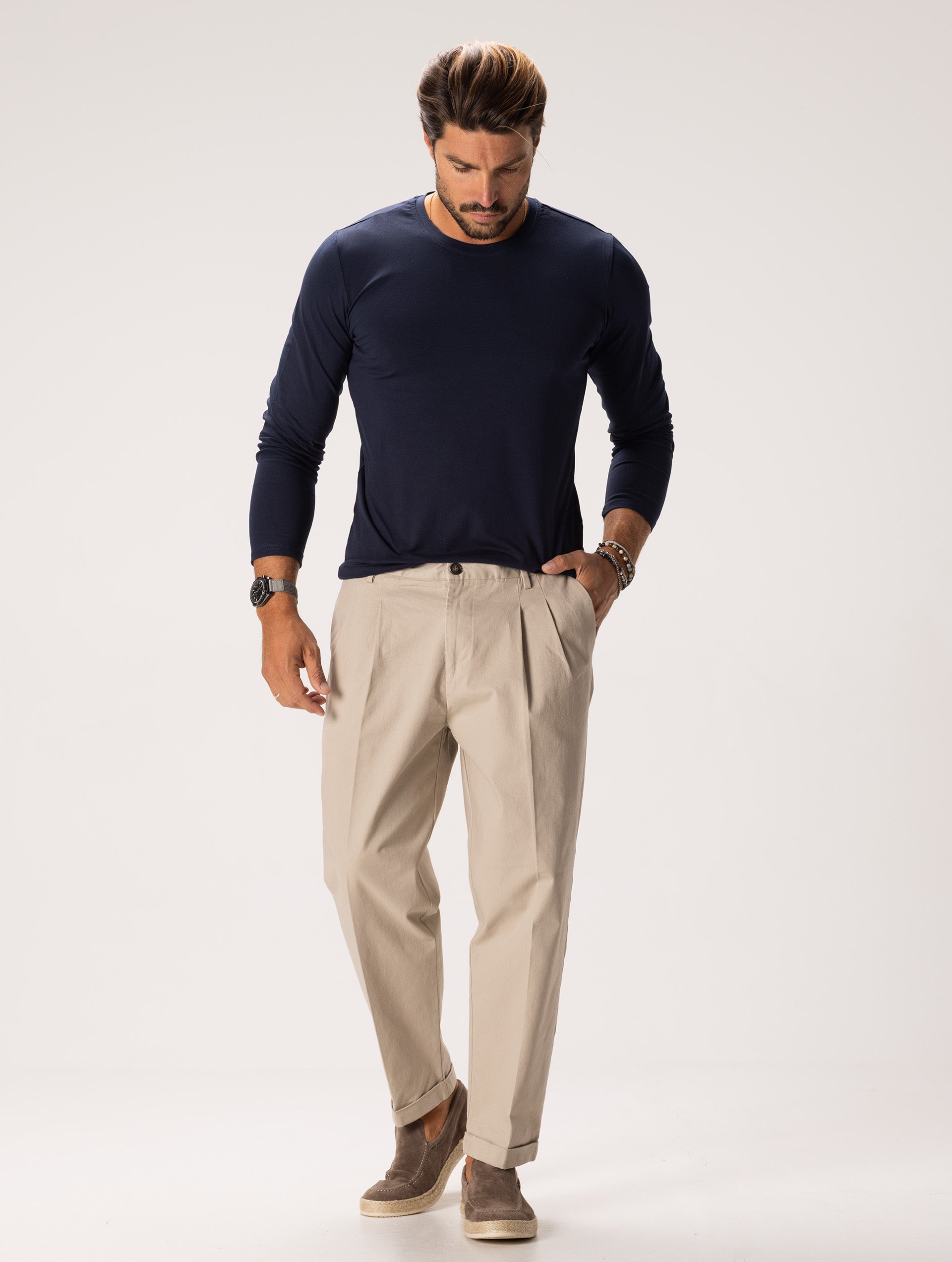 CHASE LONG T-SHIRT IN NAVY