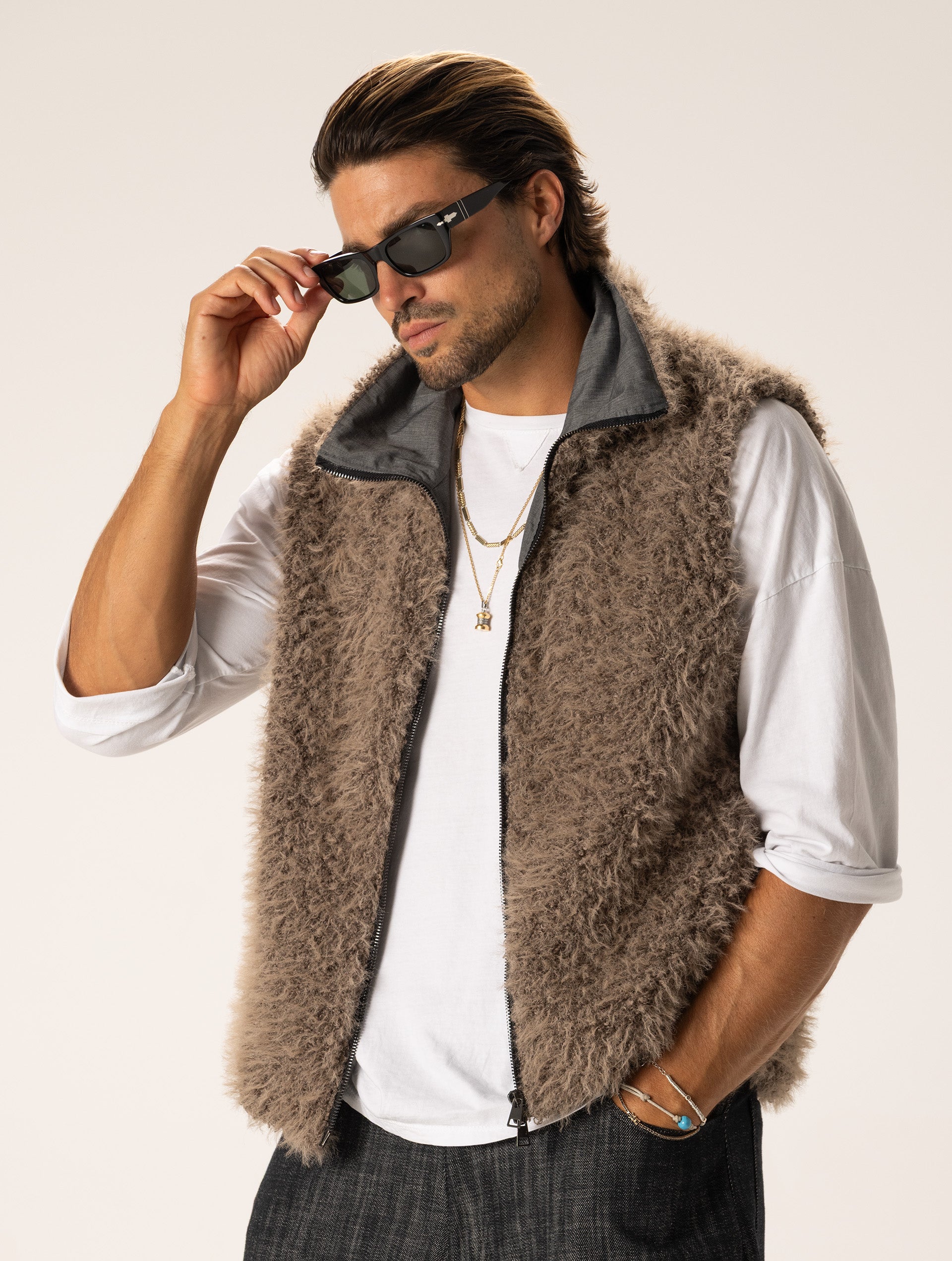 GENJO SHEARLING VEST