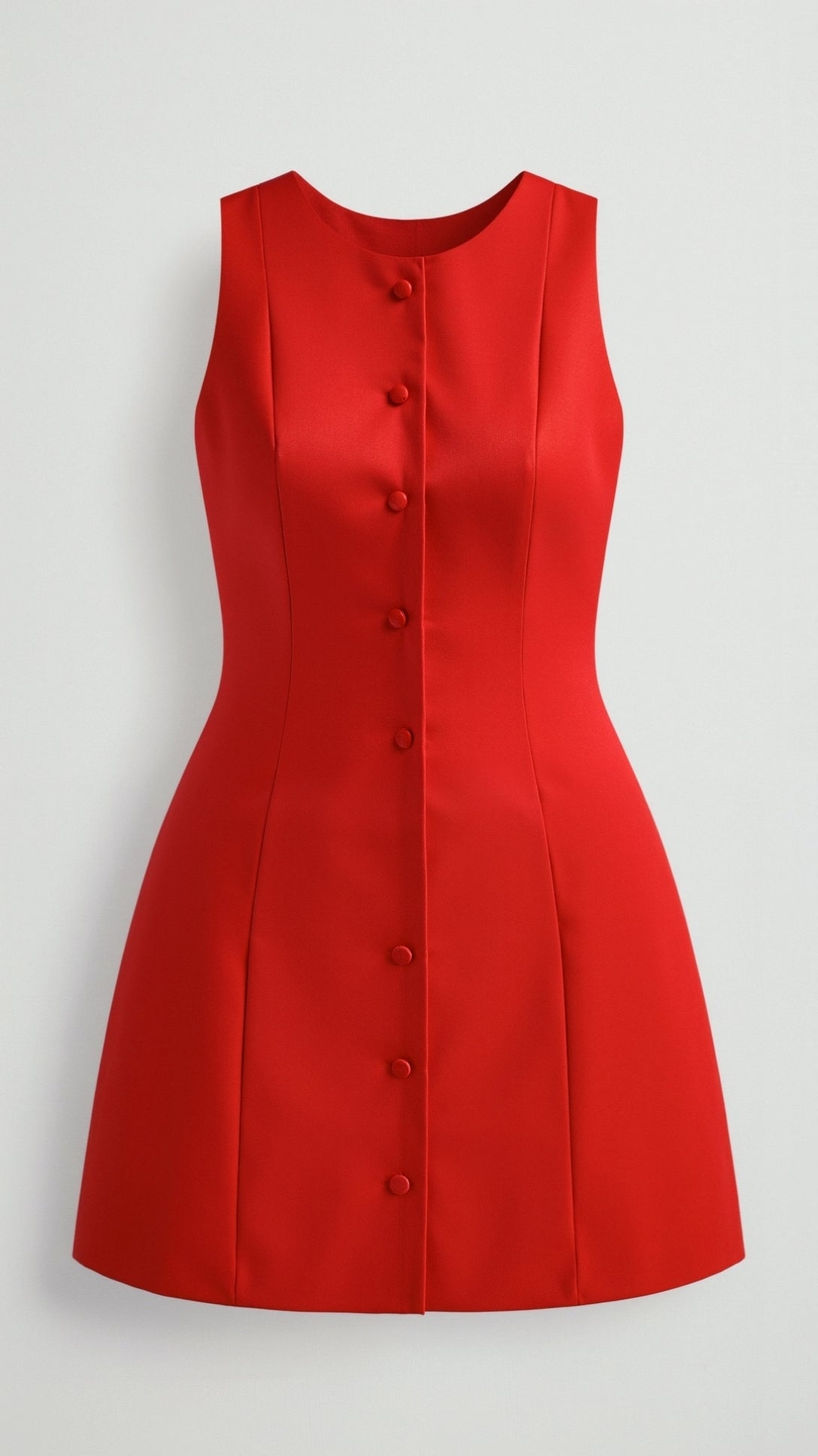 Patricia Sleeveless Button-Up Mini Dress