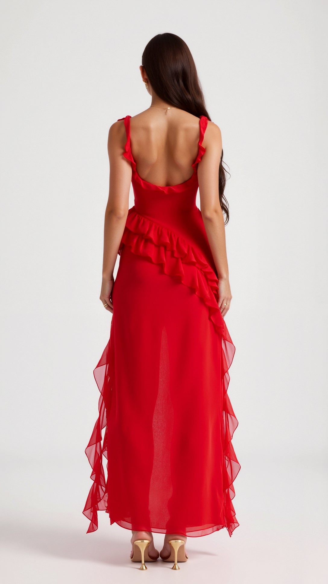 Nirova Ruffled Maxi Dress